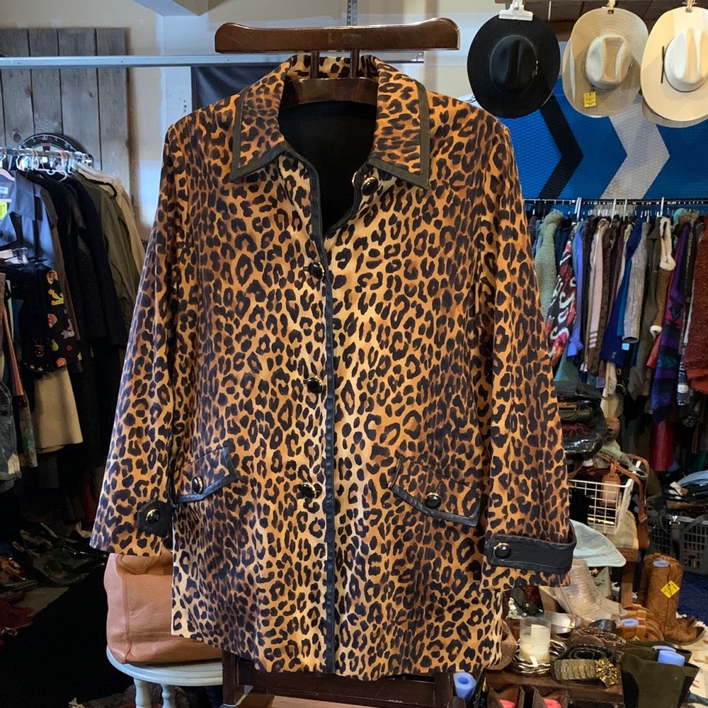 Reversible Leopard Print Women's Jacket